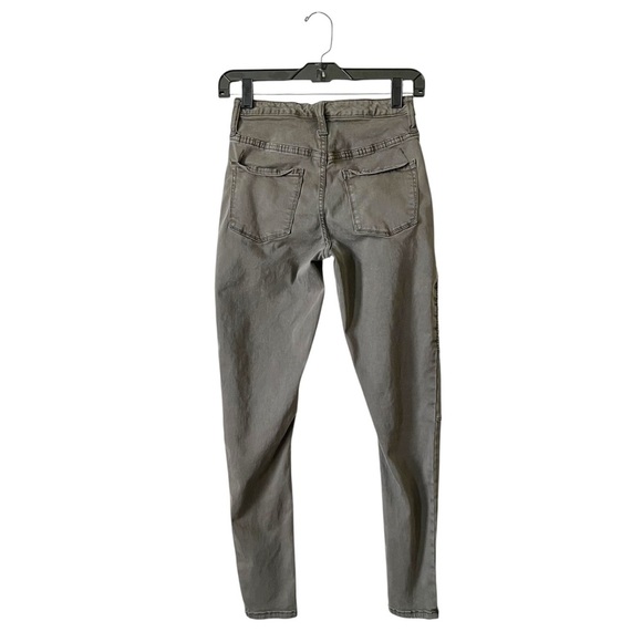 Mossimo High Rise Jeggings Women's Size 00/24 Olive Super Stretch Jeans Boho - Picture 3 of 5